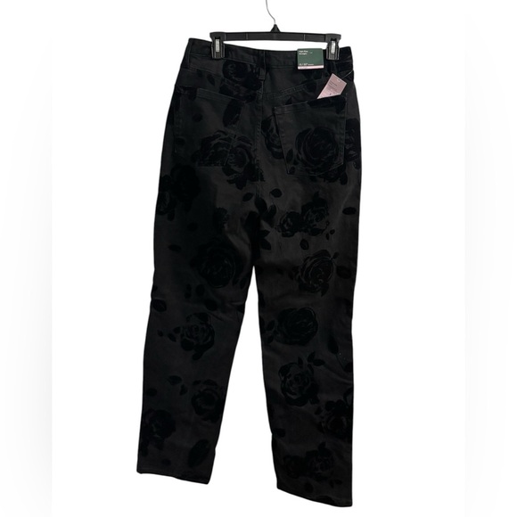 Wild Fable Black Floral Patterned Jeans Women’s Size:8 NWT - Picture 2 of 4